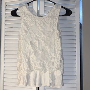 Girls lace tank top